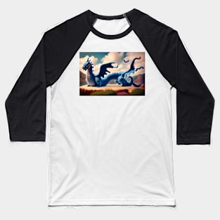 Cute Wool Art Dragon 18 of 20 Designs Baseball T-Shirt